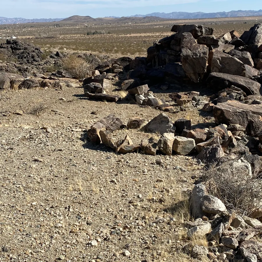 Rock formations above the ranch